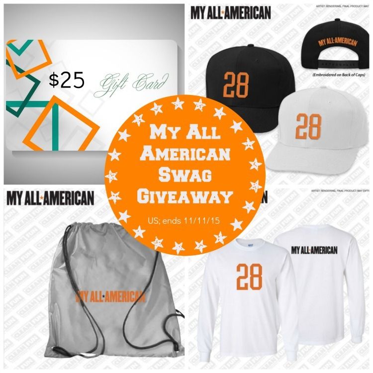 My All American Coming to Theaters & Swag Giveaway Day By Day in Our World
